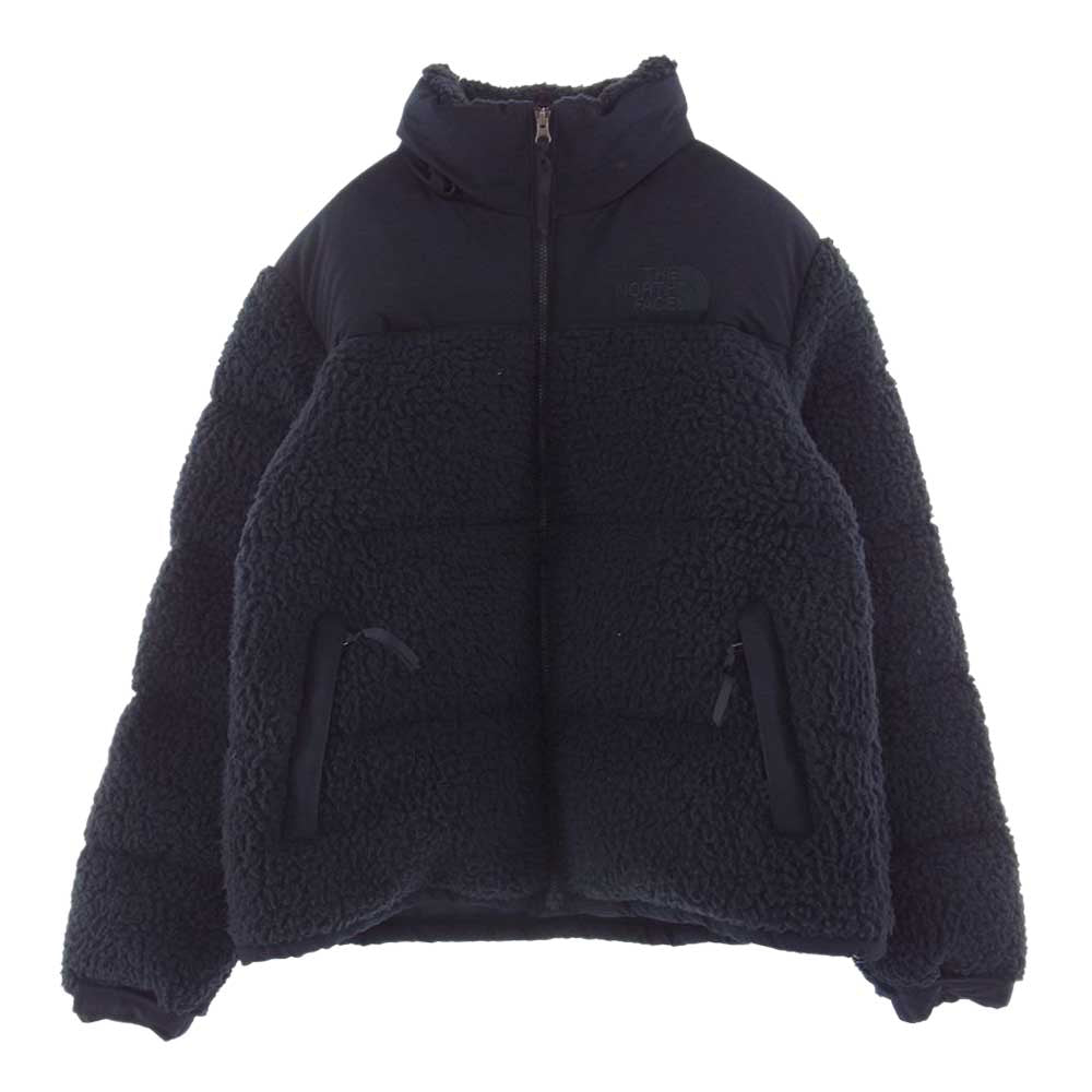 THE NORTH FACE ノースフェイス NF0A5A84 SHERPA NUPTSE JACKET シェルパ フリース ヌプシ ダウン ジャケット  ネイビー系 MENS M WOMENS L【中古】