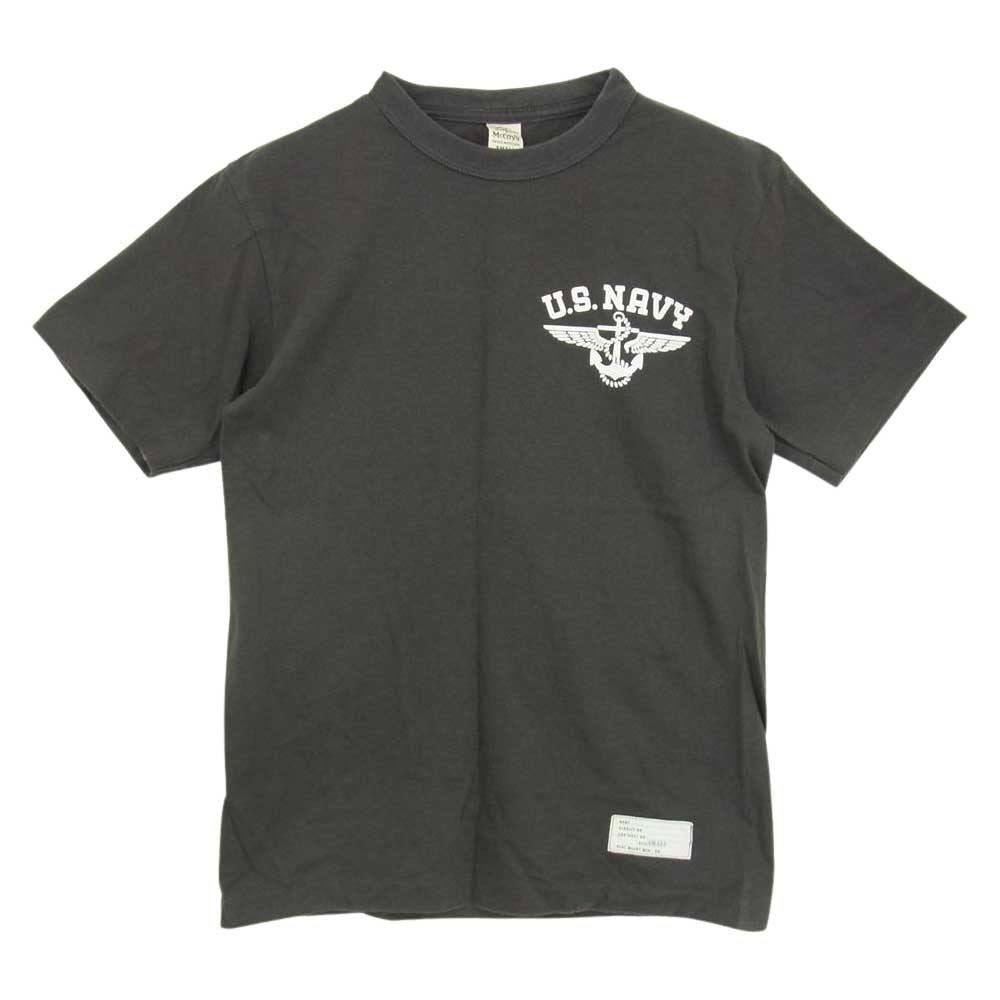 ザリアルマッコイズ  US NAVY TEE 半袖 Tシャツ  ダークグレー系 S【中古】