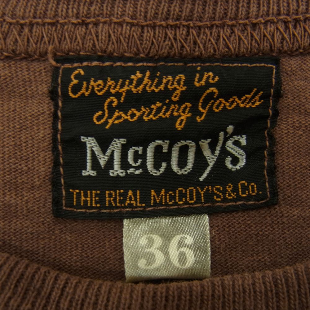 ザリアルマッコイズ  WEST POINT TEE 半袖 Tシャツ  ブラウン系 S【中古】