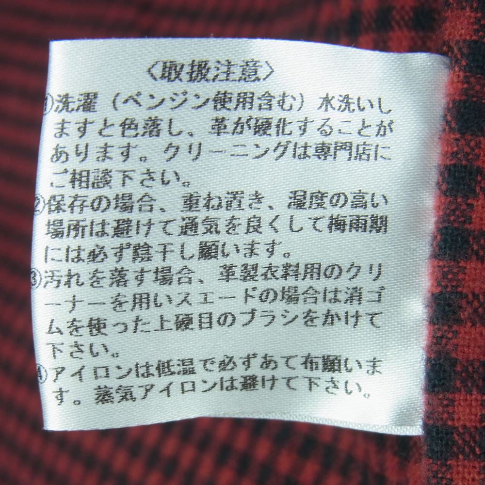 ワイツーレザー 【訳有】ホースハイド オール レザー ダウン ベスト 馬革 日本製 ブラウン系 40【中古】