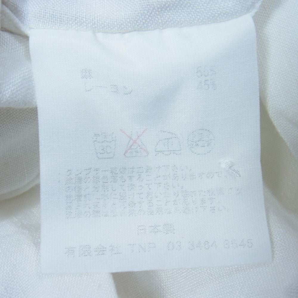 nonnative ノンネイティブ NN-S2719 TRAVELER PULLOVER LONG SHIRT トラベラー プルオーバー ロング 袖七分丈 ノーカラー シャツ ホワイト系 1【中古】