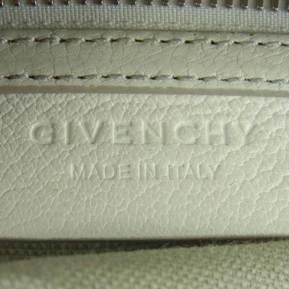 GIVENCHY ジバンシィ MP B 0197 Sugar Goatskin Mini Antigona アンティゴナ ミニ ハンドバッグ ショルダー バッグ 2WAY オフホワイト系【中古】