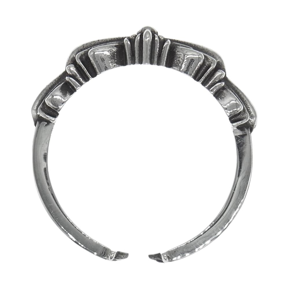 CHROME HEARTS クロムハーツ（原本無） ベイビ－クラシック ダブルフローラル リング シルバー系【中古】