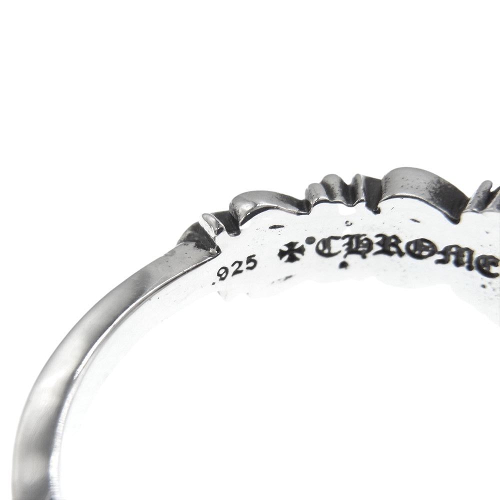 CHROME HEARTS クロムハーツ（原本無） ベイビ－クラシック ダブルフローラル リング シルバー系【中古】