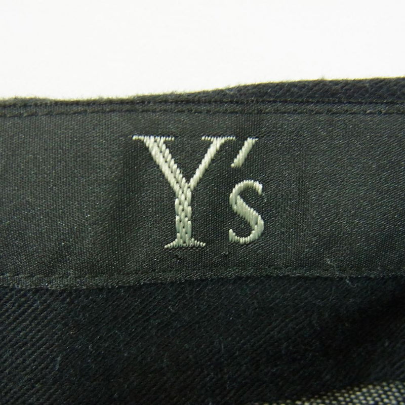 Yohji Yamamoto ヨウジヤマモト Y's ワイズ YU-S14-803 アシメトリー デニム デザイン スカート  ブラック系 1【中古】