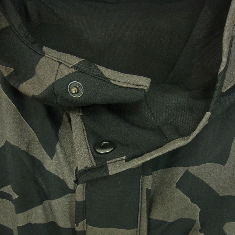 Yohji Yamamoto ヨウジヤマモト Y-3 ワイスリー F90649 リフレクティブ カモ プリント ストレッチ モッズ コート ブラック系 S/P【中古】