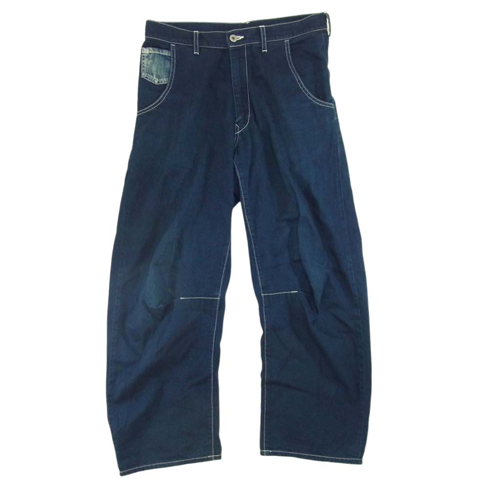Yohji Yamamoto ヨウジヤマモト Y’s ワイズ YO-P98-005 SPOTTED DENIM GUSSET BIG PANTS スポーテッド デニム ゲスト ビッグ パンツ インディゴブルー系 1【中古】