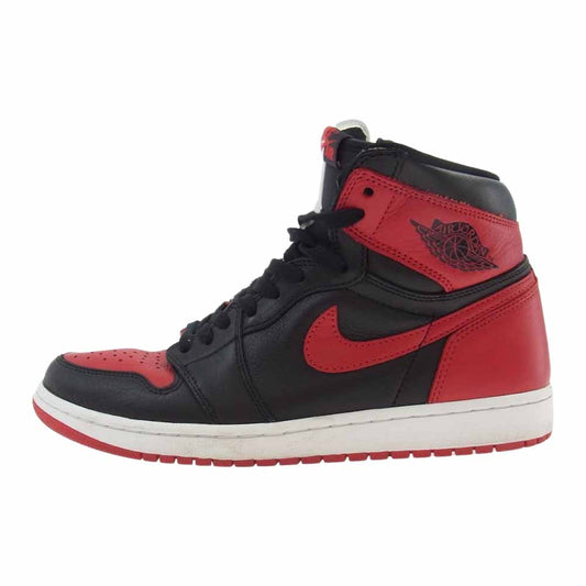 NIKE ナイキ 861428-061 AIR JORDAN 1 RETRO HIGH OG NRG HOMAGE TO HOME エアジョーダン1 レトロ ハイ オマージュトゥーホーム スニーカー ブラック系 レッド系 28.5cm【中古】