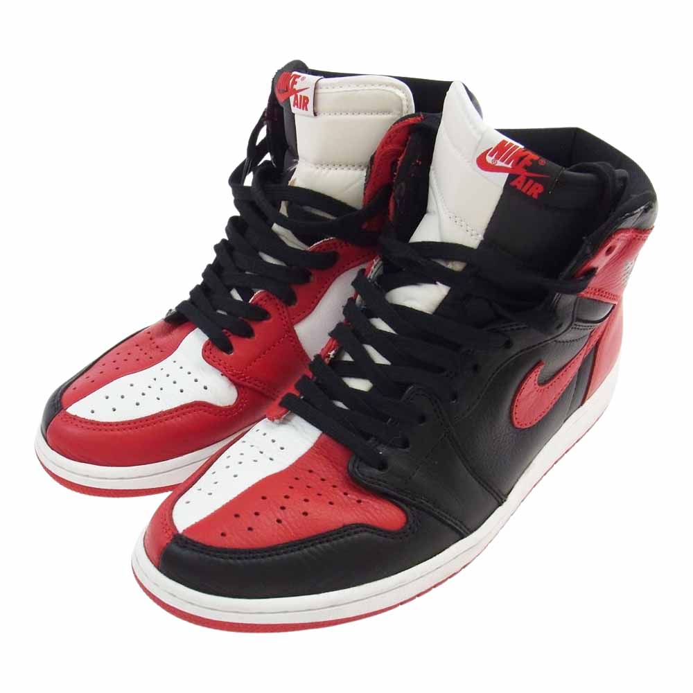NIKE ナイキ 861428-061 AIR JORDAN 1 RETRO HIGH OG NRG HOMAGE TO HOME エアジョーダン1 レトロ ハイ オマージュトゥーホーム スニーカー ブラック系 レッド系 28.5cm【中古】