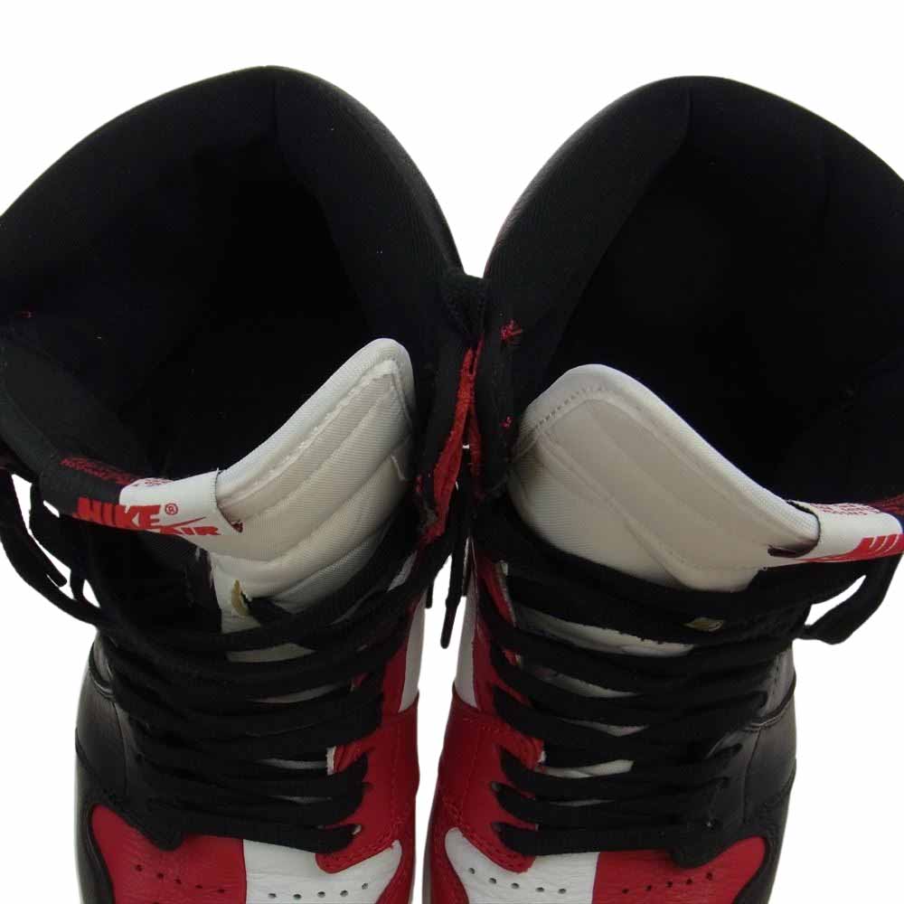 NIKE ナイキ 861428-061 AIR JORDAN 1 RETRO HIGH OG NRG HOMAGE TO HOME エアジョーダン1 レトロ ハイ オマージュトゥーホーム スニーカー ブラック系 レッド系 28.5cm【中古】