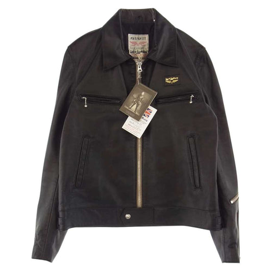 Lewis Leathers ルイスレザー 551TR DOMINATOR ドミネーター ラットランドシープ 羊革 裏ナイロン シングル レザー ライダース ジャケット ブラック系 40【美品】【中古】