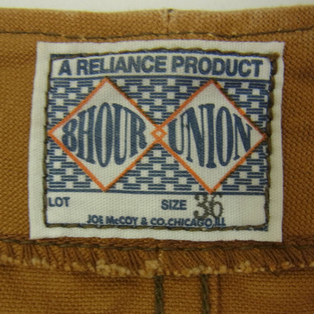 The REAL McCOY'S ザリアルマッコイズ JOE McCOY ジョーマッコイ 8HOUR UNION キャンバス地 ワーク ベスト ブラウン系 36【中古】