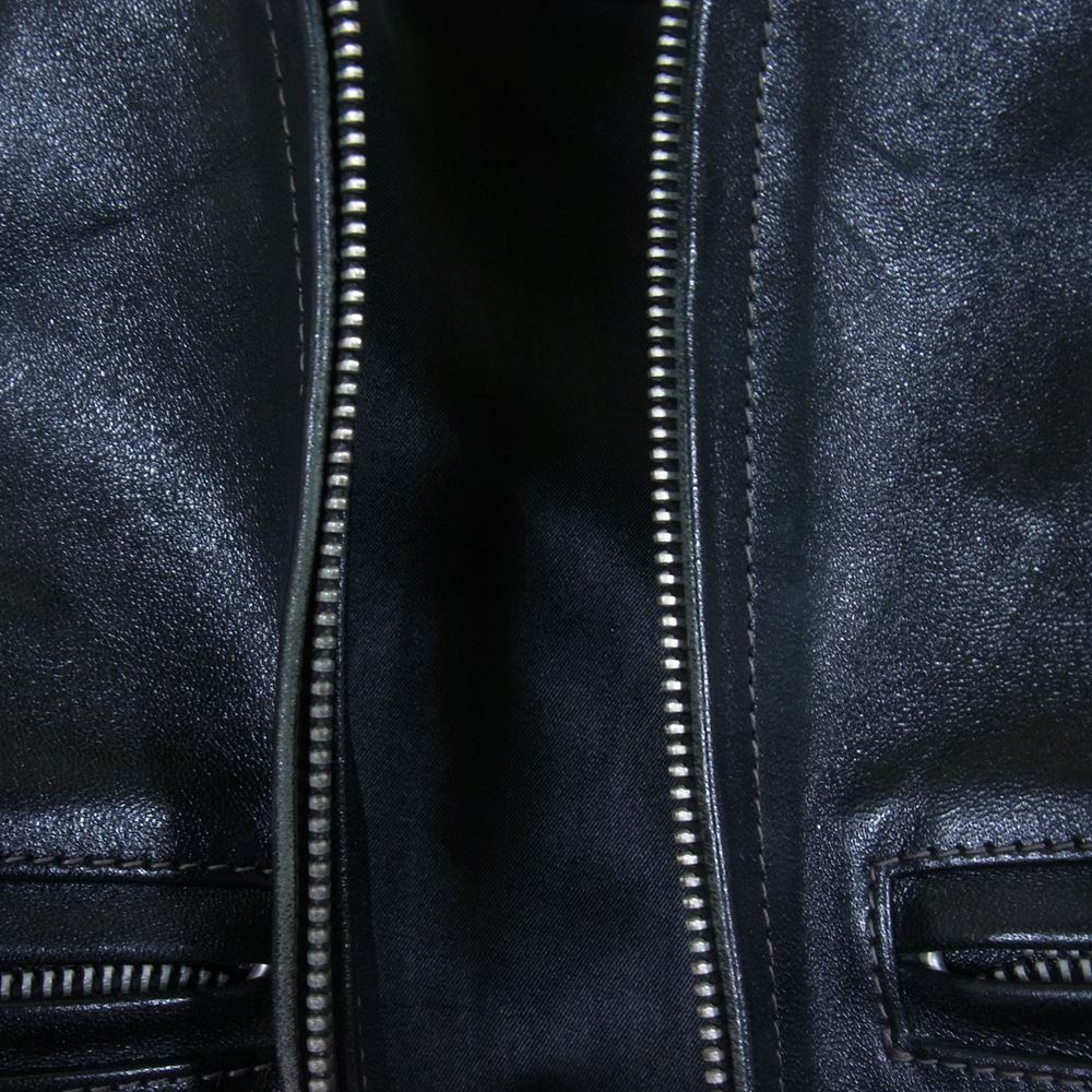 The REAL McCOY'S ザリアルマッコイズ BJ9110  Buco J-100 HORSEHIDE ホースハイド ブコ シングル ライダース ジャケット レザー  ブラック系 34【中古】
