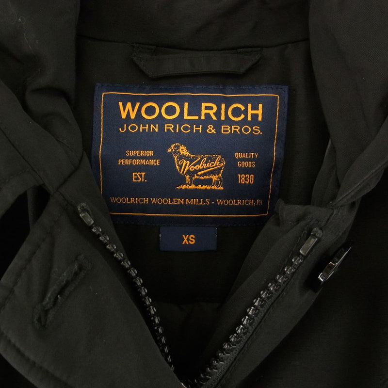 WOOLRICH ウールリッチ wwcps2479d 国内正規品 ARCTIC PARKA アークティック パーカ フーディ ダウン ジャケット ブラック系 XS【中古】