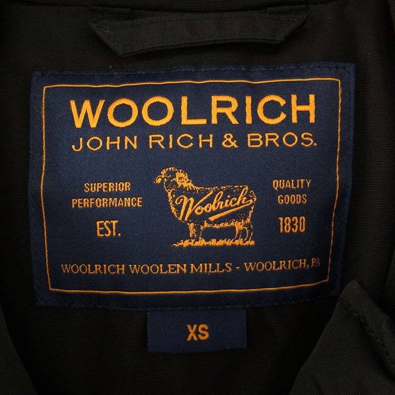 WOOLRICH ウールリッチ wwcps2479d 国内正規品 ARCTIC PARKA アークティック パーカ フーディ ダウン ジャケット ブラック系 XS【中古】