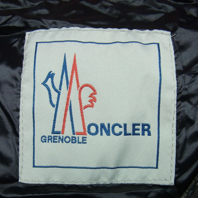 MONCLER モンクレール GRENOBLE グルノーブル VADRET GILET バドレット ダウン ベスト ルーマニア製 レッド系【中古】