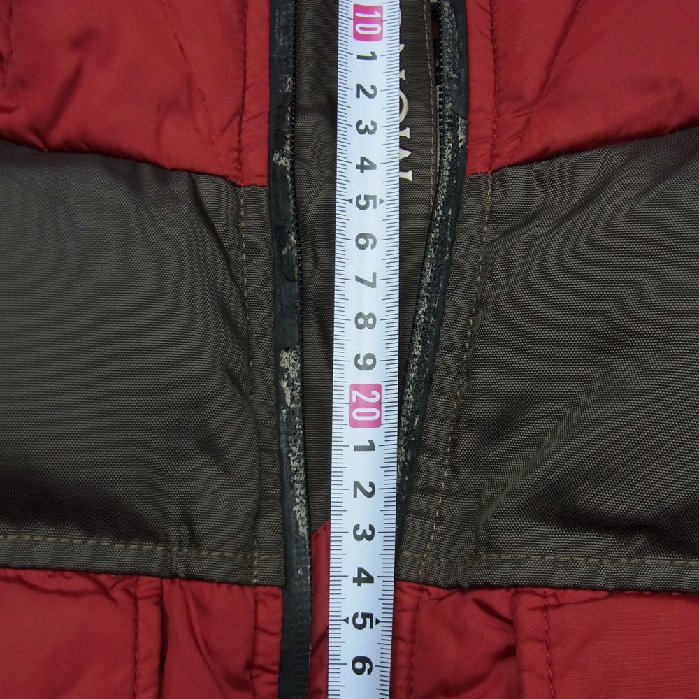 MONCLER モンクレール GRENOBLE グルノーブル VADRET GILET バドレット ダウン ベスト ルーマニア製 レッド系【中古】