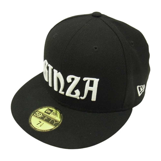 FRAGMENT DESIGN フラグメントデザイン × NEW ERA ニューエラ GINZA ギンザ キャップ ブラック系 7 3/8【中古】