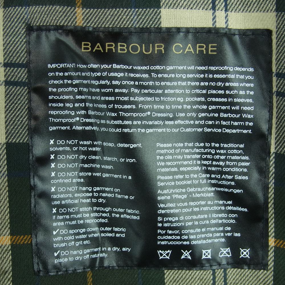 Barbour バブアー MWX1758SG92 bedale SL ビデイル オイルド