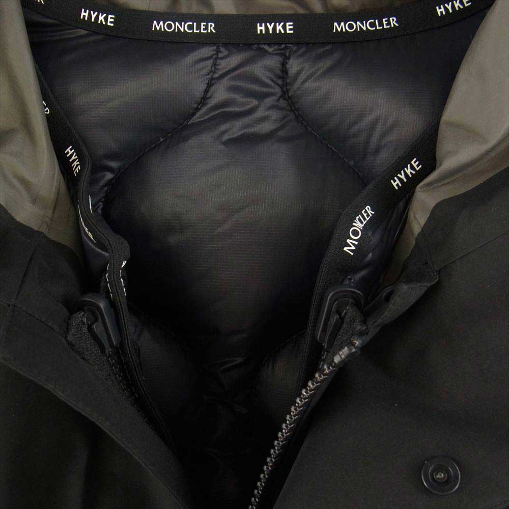 MONCLER モンクレール 21AW G2 09K 1A00005 M1194 国内正規品 HYKE LANGUARD SHORT GORE-TEX ハイク ランガード フード付き ショート パーカー ダウンジャケット ゴアテックス ブラック系 2【新古品】【未使用】【中古】