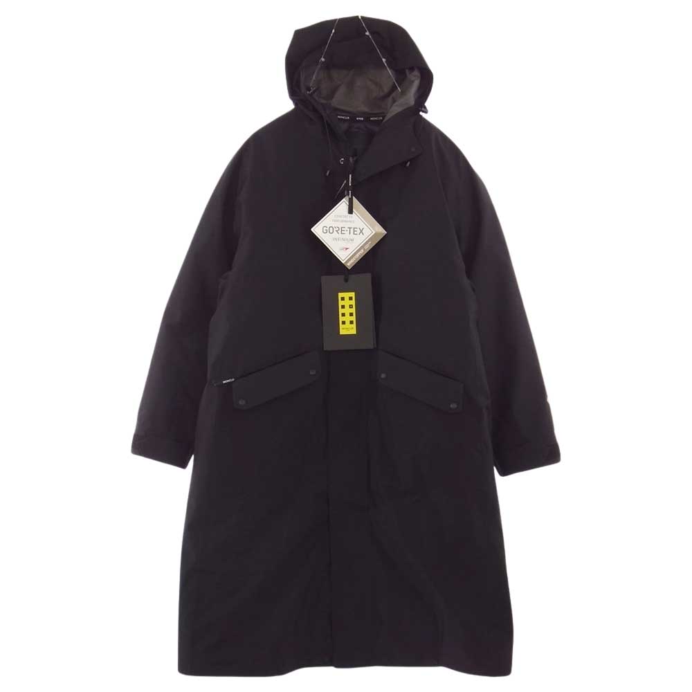 MONCLER モンクレール 21AW 国内正規品 HYKE LANGUARD GORE-TEX ハイク ランガード フード付き パッカブル ダウンジャケット ゴアテックス ブラック系 1【新古品】【未使用】【中古】