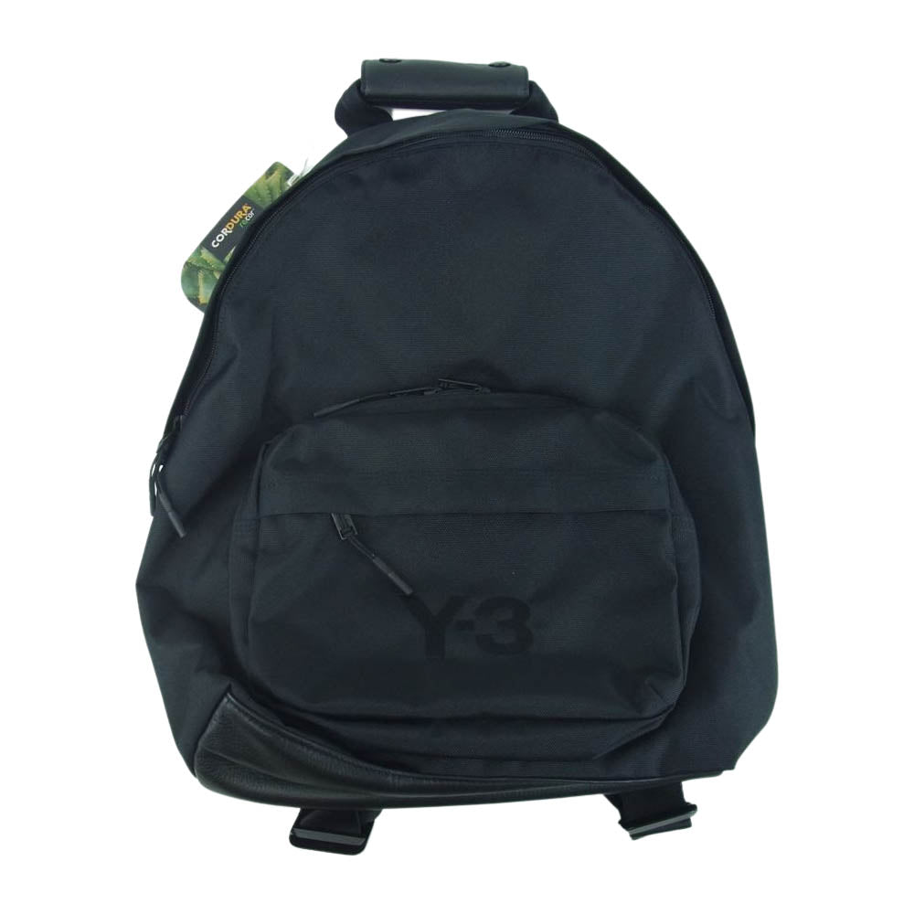 Yohji Yamamoto ヨウジヤマモト HM8348 Y-3 ワイスリー ロゴ刺繍 ナイロン バックパック リュックサック ブラック系【新古品】【未使用】【中古】