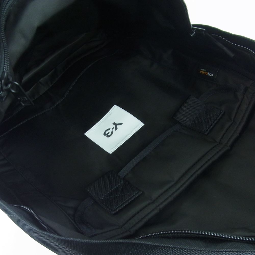 Yohji Yamamoto ヨウジヤマモト HM8348 Y-3 ワイスリー ロゴ刺繍 ナイロン バックパック リュックサック ブラック系【新古品】【未使用】【中古】
