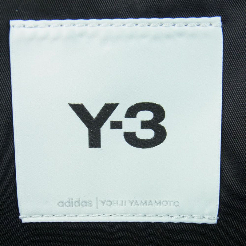 Yohji Yamamoto ヨウジヤマモト HM8348 Y-3 ワイスリー ロゴ刺繍 ナイロン バックパック リュックサック  ブラック系【新古品】【未使用】【中古】
