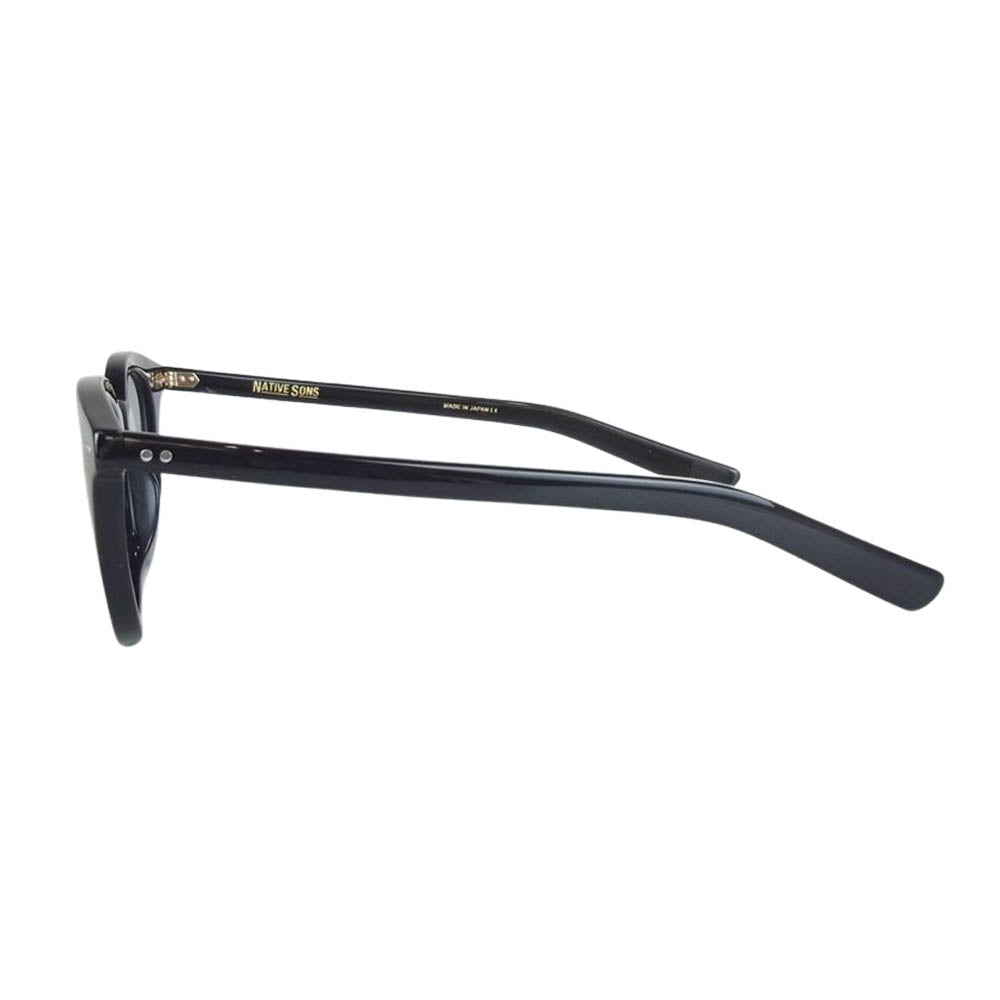 WACKO MARIA ワコマリア PL-039 E NATIVE SONS ネイティブサンズ アイウェア 眼鏡 ブラック系 46.2□22.5 144【中古】