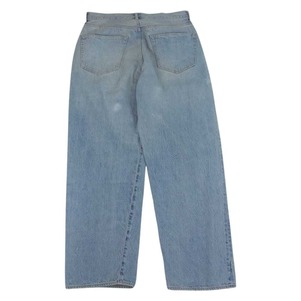 COMOLI コモリ 22SS V01-03009 BLEACH ブリーチ加工 5P ウォッシュ デニムパンツ インディゴブルー系 1【美品】【中古】