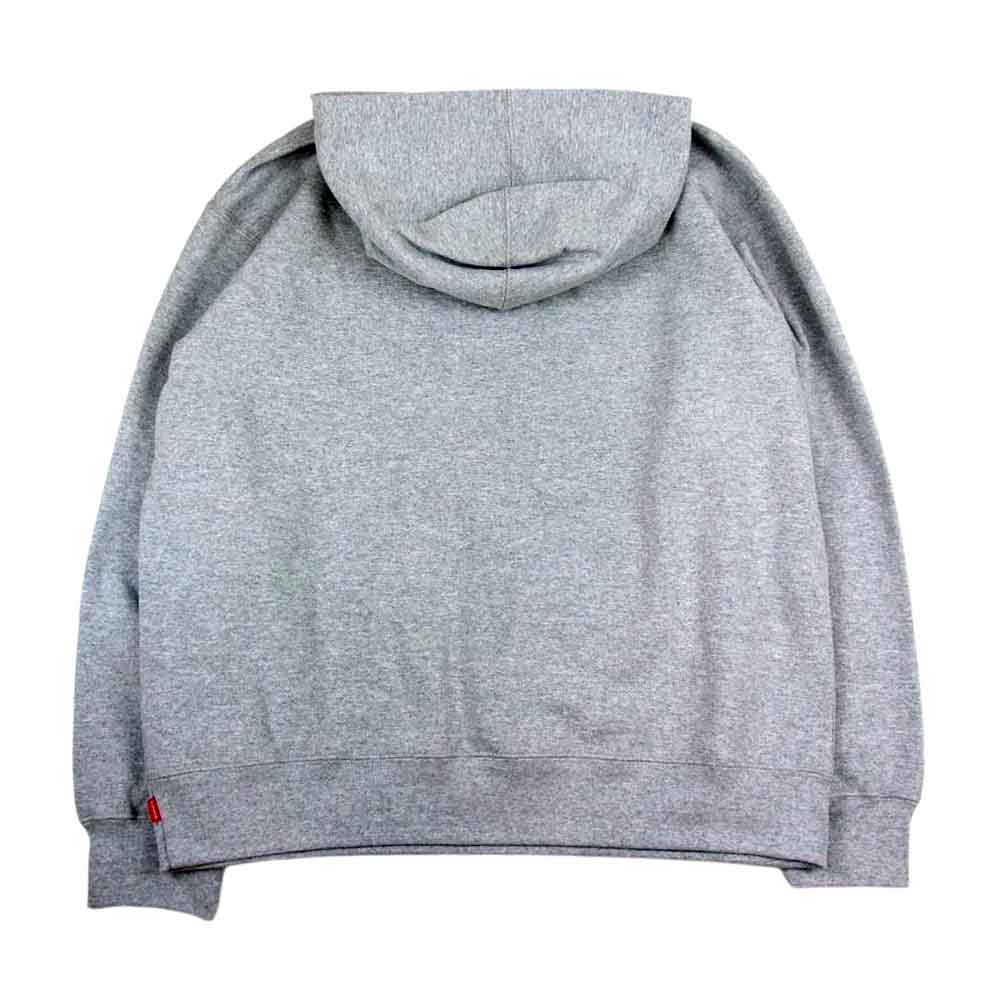 Supreme シュプリーム 22SS Enamel Small Box Hooded Sweatshirt エナメル スモールボックスロゴ スウェット パーカー グレー系 L【新古品】【未使用】【中古】