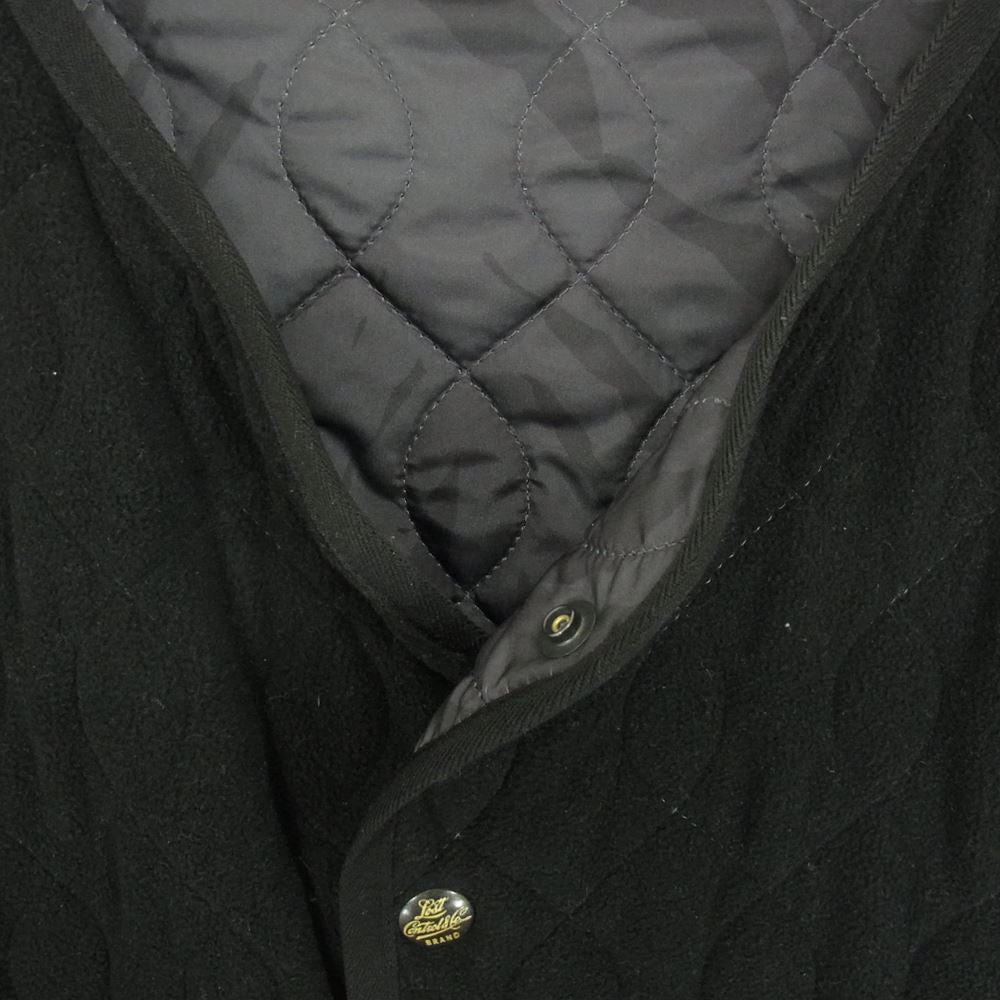 LOST CONTROL ロストコントロール Reversible Inner Q-Vest リバーシブル キルト ベスト ブラック系 3【中古】