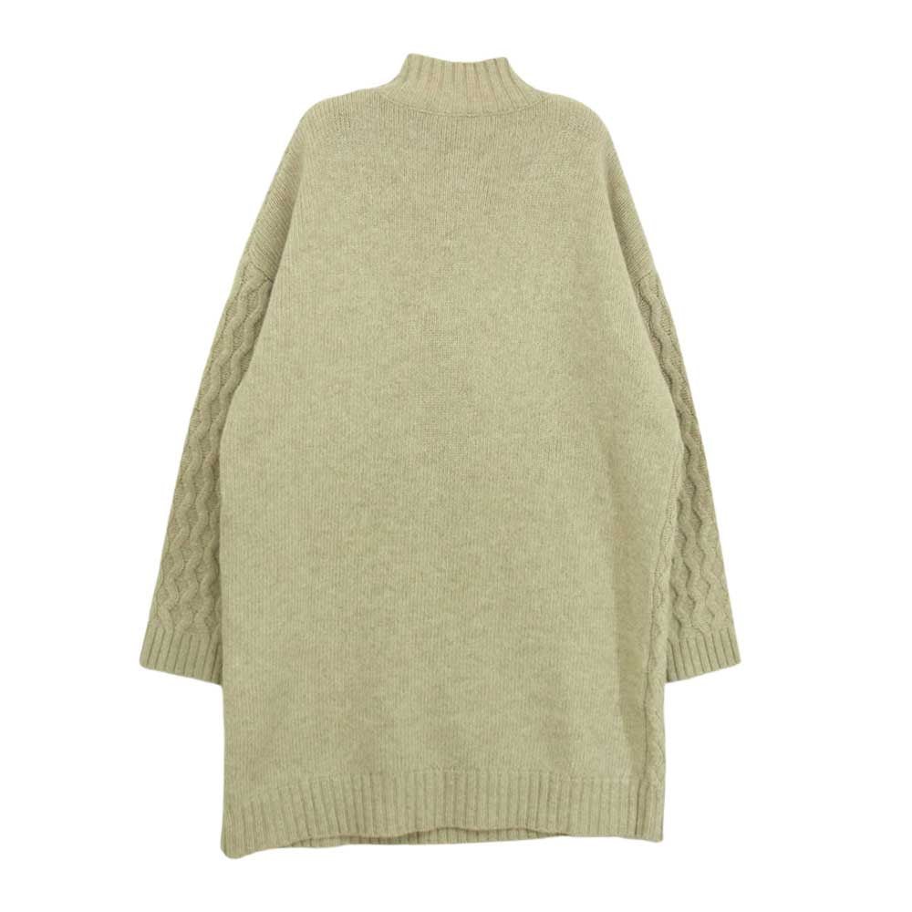 MAX MARA マックスマーラ 53260403 6 75 Weekend ウィークエンド ボトルネック ウール ケーブル ロング ニット ワンピース ベージュ系 S【中古】