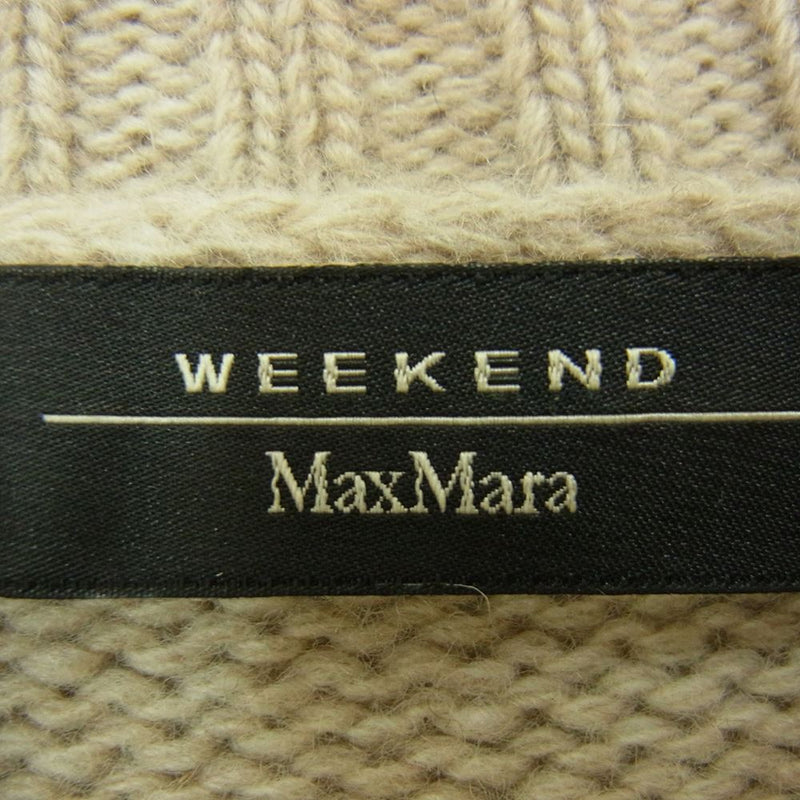MAX MARA マックスマーラ 53260403 6 75 Weekend ウィークエンド ボトルネック ウール ケーブル ロング ニット  ワンピース ベージュ系 S【中古】