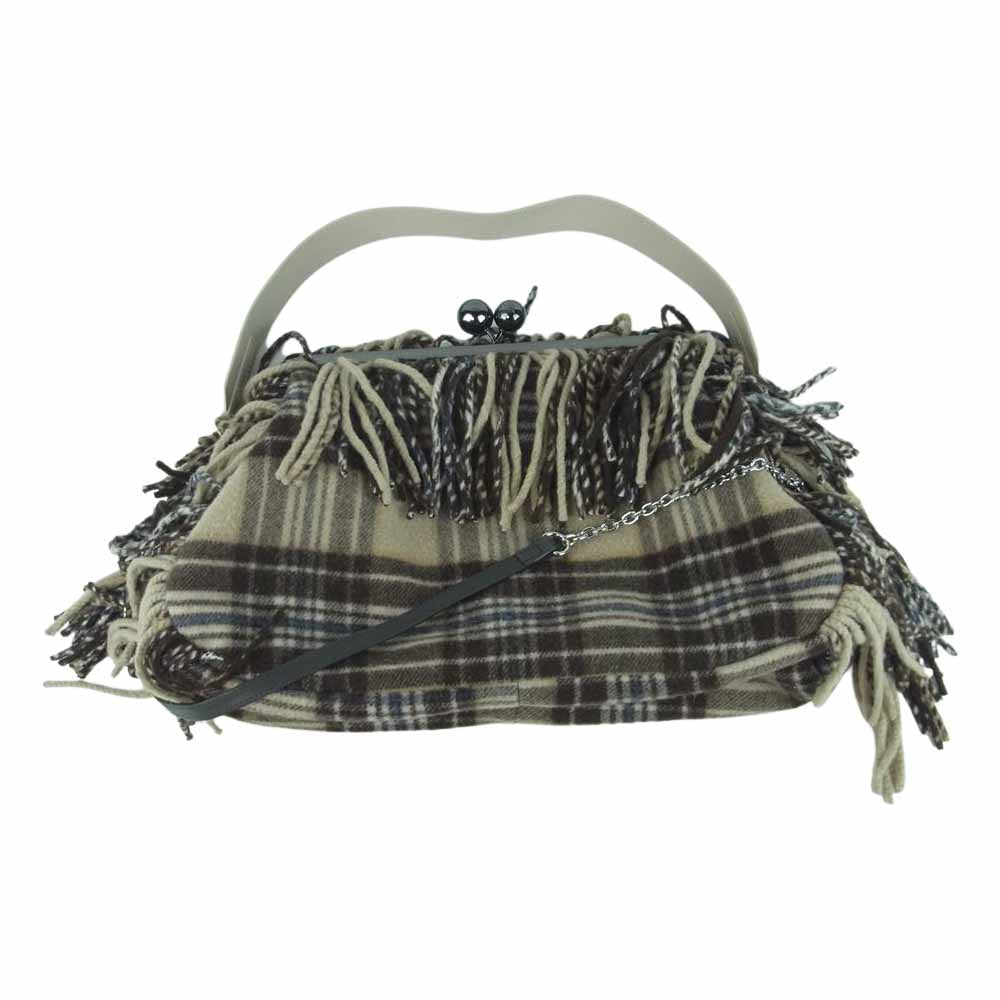 MAX MARA マックスマーラ 15-51-60404 Weekend ウィークエンド イタリア製 国内正規品 Pasticcino Bag 2way がま口 クラッチ チェーン ショルダー パスティッチーノ バッグ ブラウン系 01【中古】