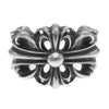 CHROME HEARTS クロムハーツ（原本無） ダブルフローラルクロス リング シルバー系【中古】