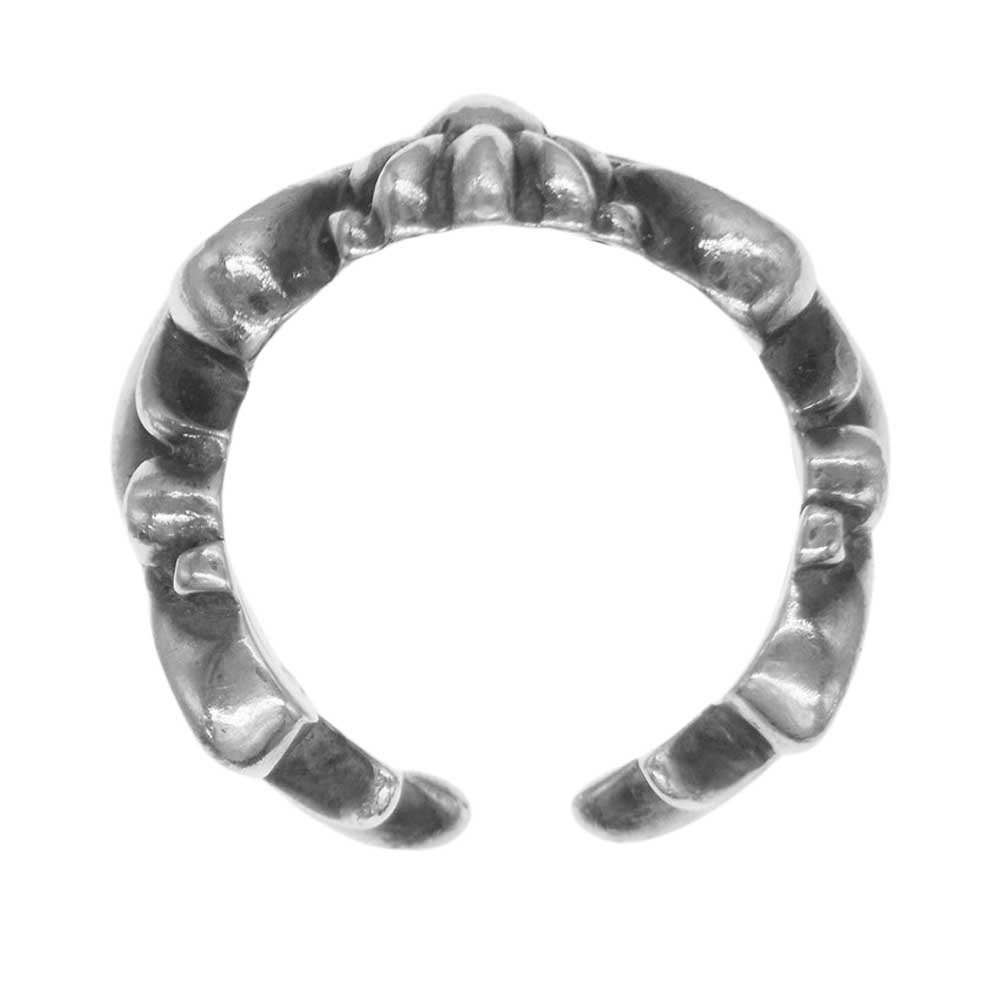 CHROME HEARTS クロムハーツ（原本無） ダブルフローラルクロス リング シルバー系【中古】