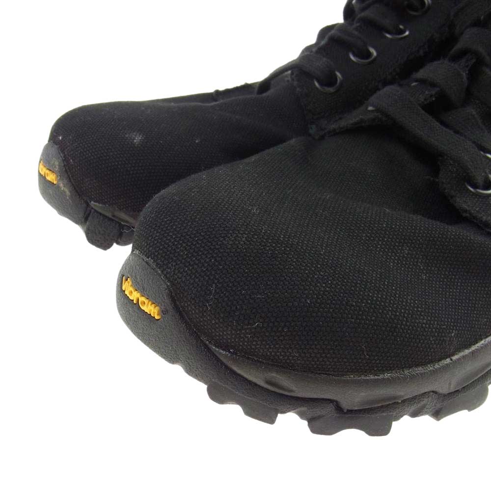 Yohji Yamamoto POUR HOMME ヨウジヤマモトプールオム 19AW ミリタリー キャンバス ハイカット ブーツ  ブラック系 3【中古】