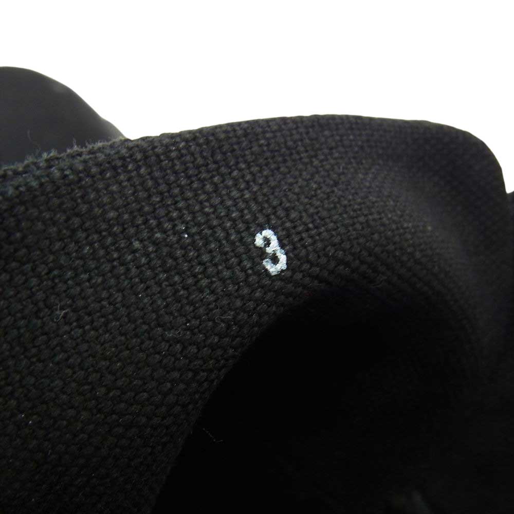 Yohji Yamamoto POUR HOMME ヨウジヤマモトプールオム 19AW ミリタリー キャンバス ハイカット ブーツ  ブラック系 3【中古】