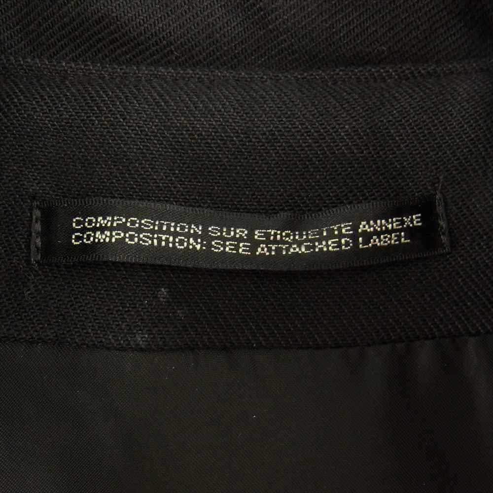 Yohji Yamamoto POUR HOMME ヨウジヤマモトプールオム 18AW HV-J29-822 赤フラノ ストール ジャケット ブラック系 レッド系 2【美品】【中古】