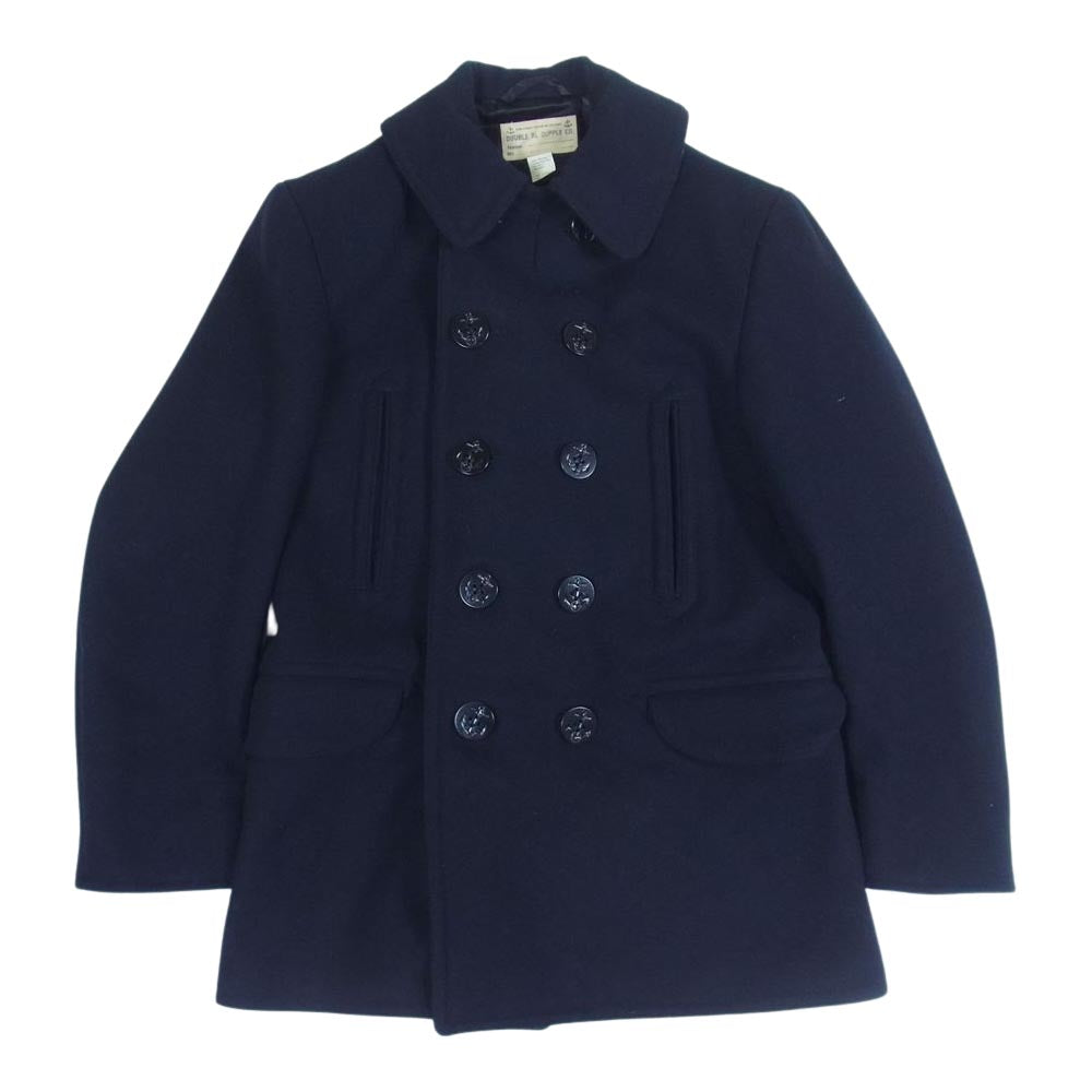 RRL ダブルアールエル 41381 P-COAT ウール Pコート ブラック系 ダークネイビー系 S【中古】