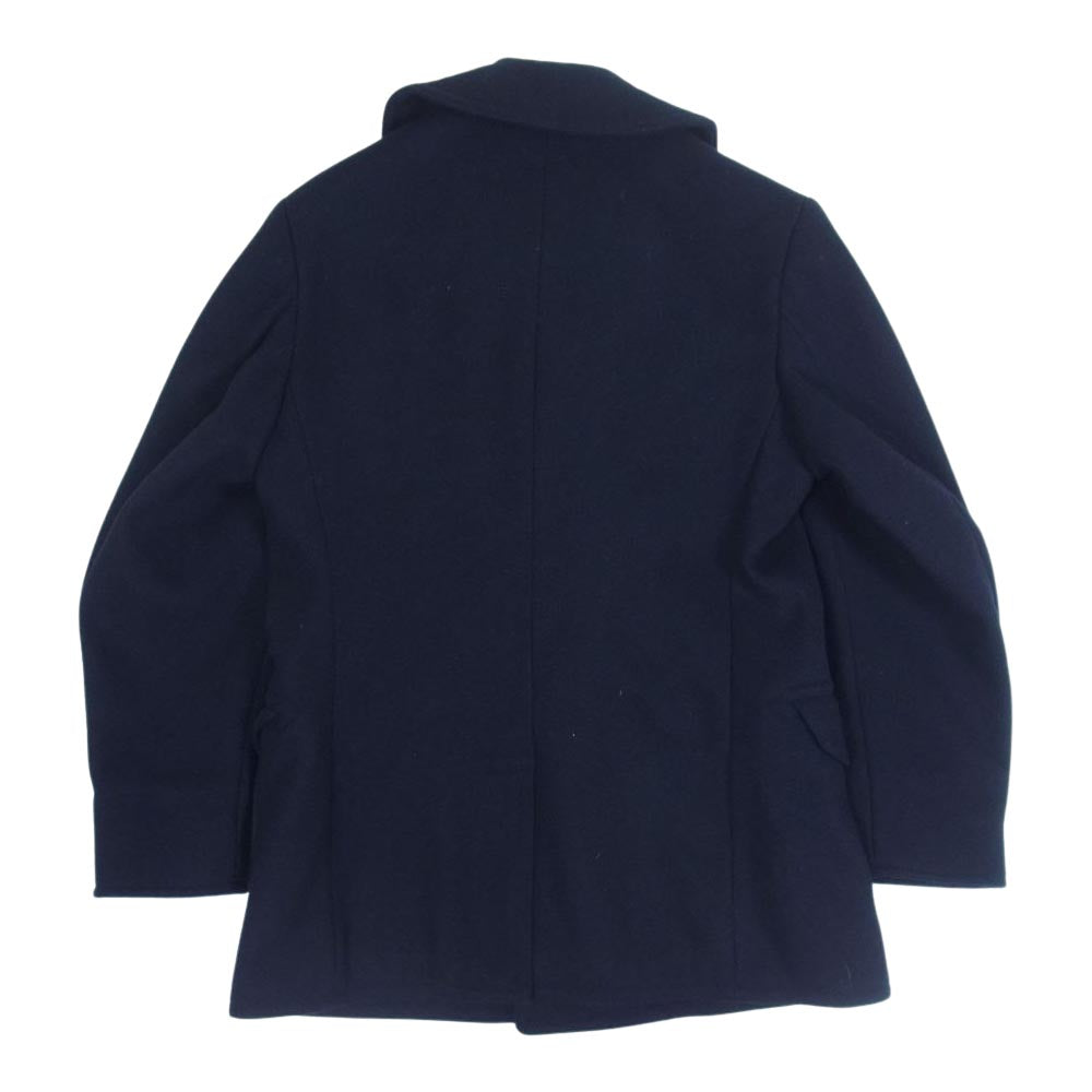 RRL ダブルアールエル 41381 P-COAT ウール Pコート ブラック系 ダークネイビー系 S【中古】