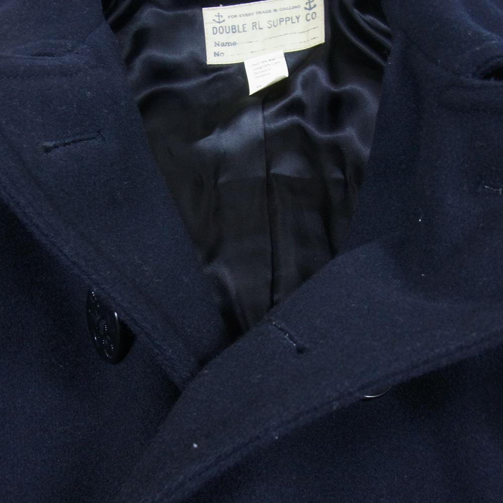 RRL ダブルアールエル 41381 P-COAT ウール Pコート ブラック系 ダークネイビー系 S【中古】