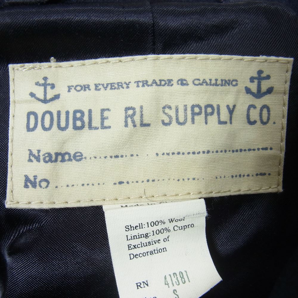 RRL ダブルアールエル 41381 P-COAT ウール Pコート ブラック系 ダークネイビー系 S【中古】