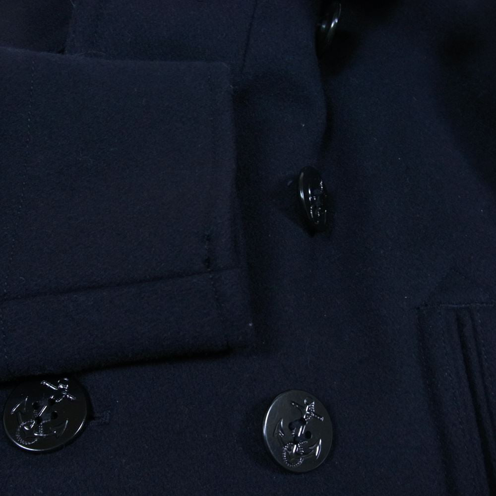 RRL ダブルアールエル 41381 P-COAT ウール Pコート ブラック系 ダークネイビー系 S【中古】