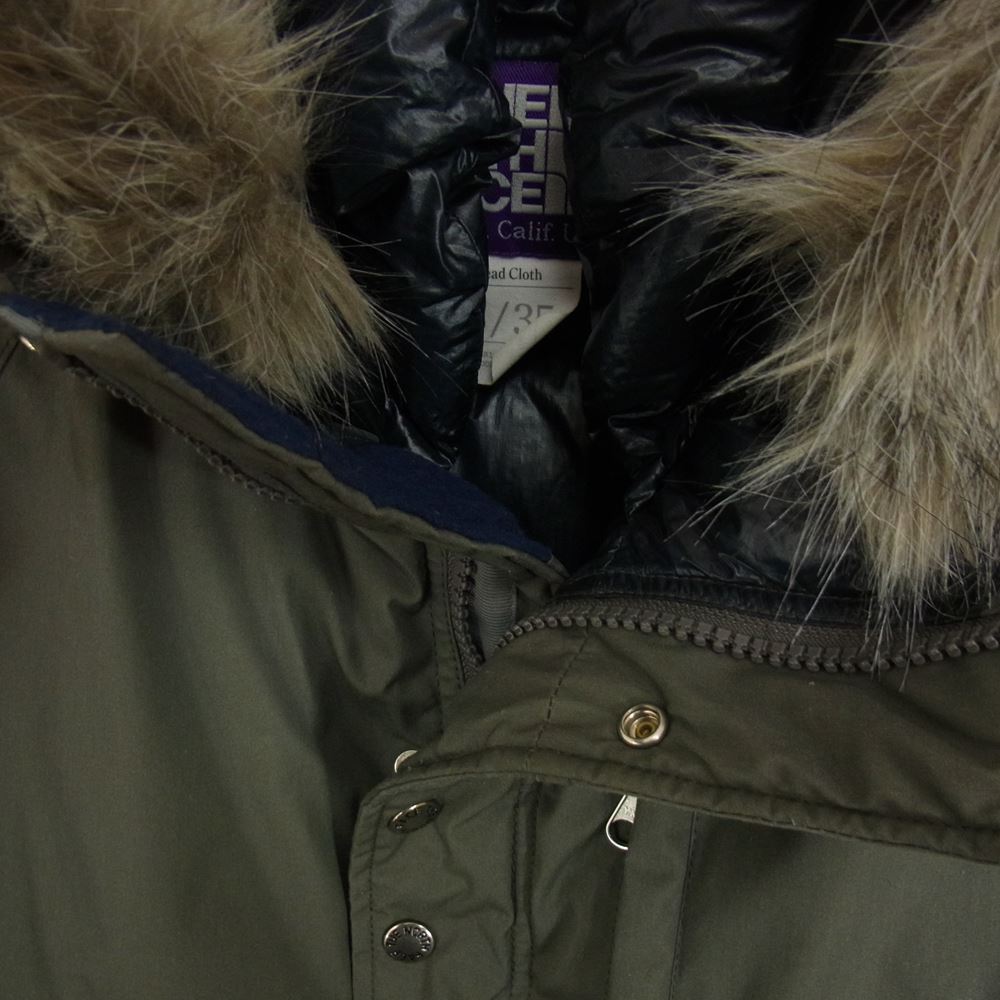 THE NORTH FACE ノースフェイス ND2763N PURPLELABEL パープルレーベル × Pilgrim Surf+Supply ピルグリム サーフ サプライ 65/35 SEROW DOWN JACKET セロー ファー ダウン ジャケット グレー系 L【中古】
