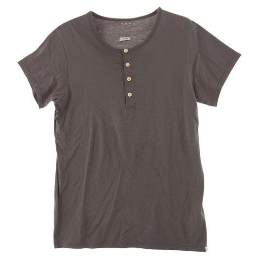 VISVIM ビズビム 0114105010006 14SS D. SCOOP HENLEY S/S スクープ 半袖 ヘンリーネック Tシャツ カットソー グレー系 3【中古】