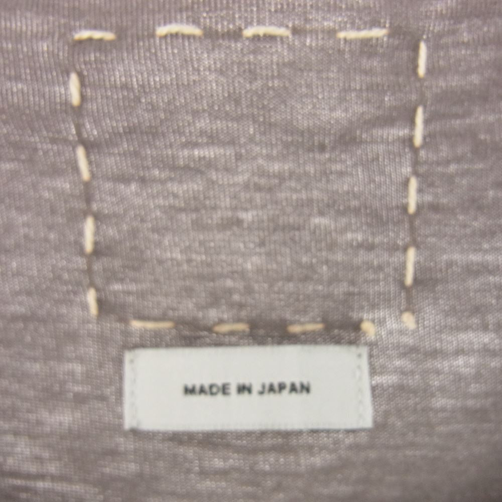 VISVIM ビズビム 0114105010006 14SS D. SCOOP HENLEY S/S スクープ 半袖 ヘンリーネック Tシャツ カットソー グレー系 3【中古】