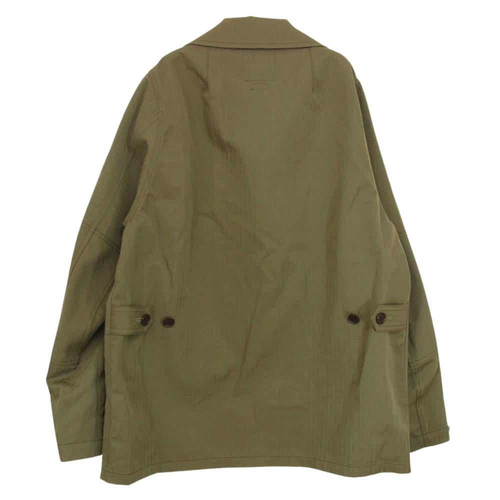 VISVIM ビズビム 0121405013003 21AW KILGORE JKT ヘリンボーン ミリタリー ファティーグ キルゴア ジャケット カーキ系 2【美品】【中古】