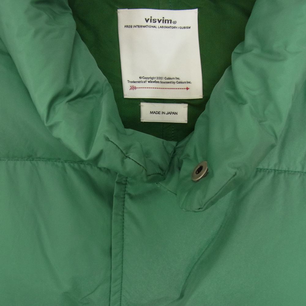 VISVIM ビズビム 0122205013002 22AW WALKER DOWN VEST ワーカー ダウン ベスト グリーン系 3【美品】【中古】